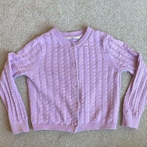 Marks & Spencer Kids Lilac Knit Cardigan